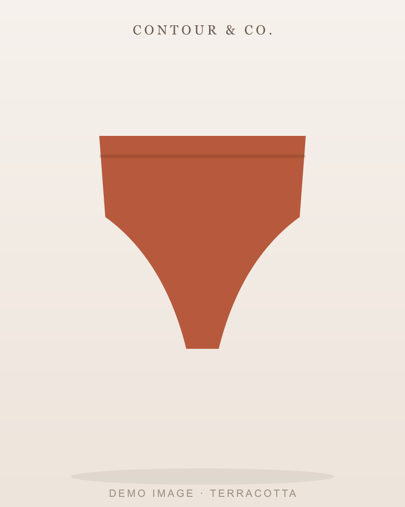 High-Rise Bikini Bottom - Terracotta