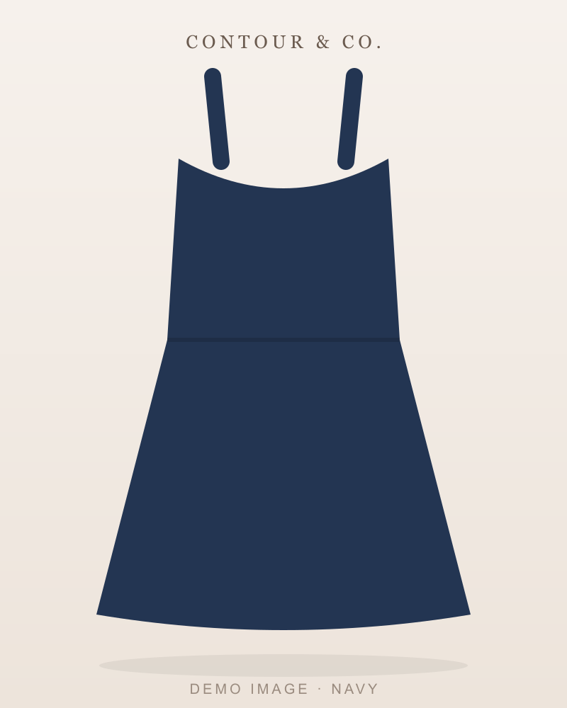 Shaping Swim Dress - Navy